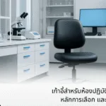 เก้าอี้สำหรับห้องปฏิบัติการ ความสำคัญ หลักการเลือก และแนวโน้มในอนาคต