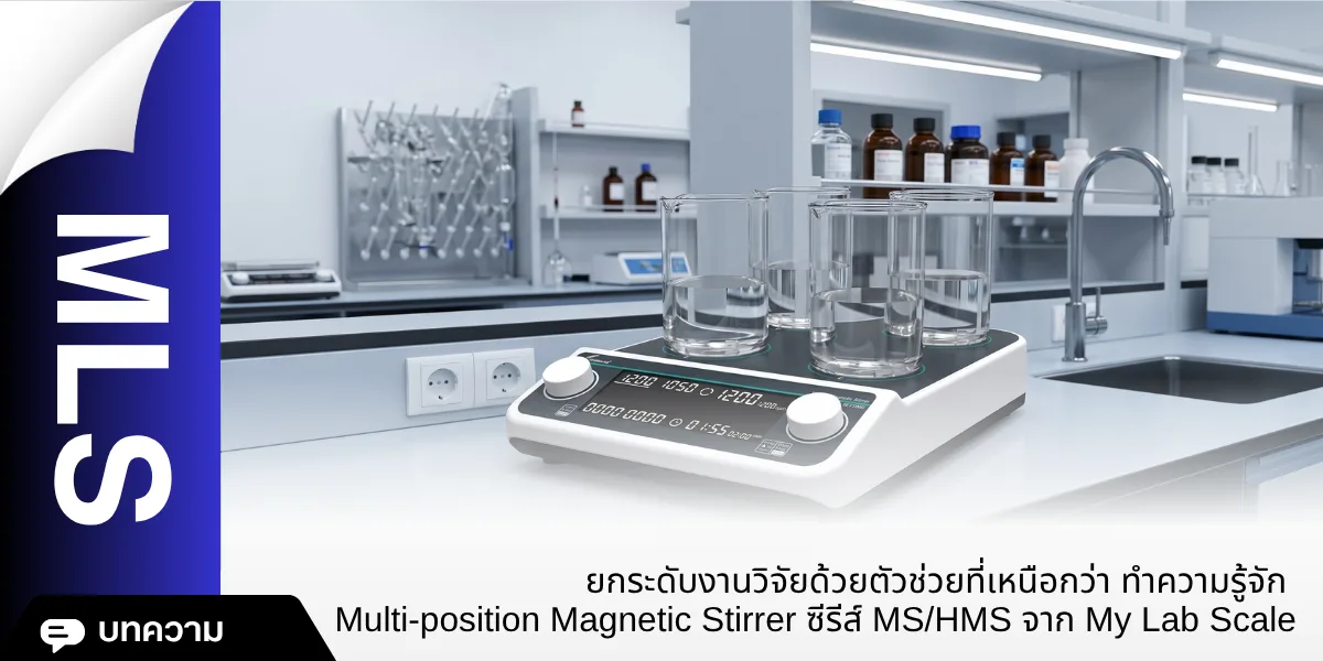 ยกระดับงานวิจัยด้วยตัวช่วยที่เหนือกว่า ทำความรู้จัก Multi-position Magnetic Stirrer ซีรีส์ MS/HMS         จาก My Lab Scale